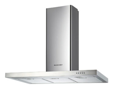 Stainless steel wall-mounted box extraction hood 90 cm ...