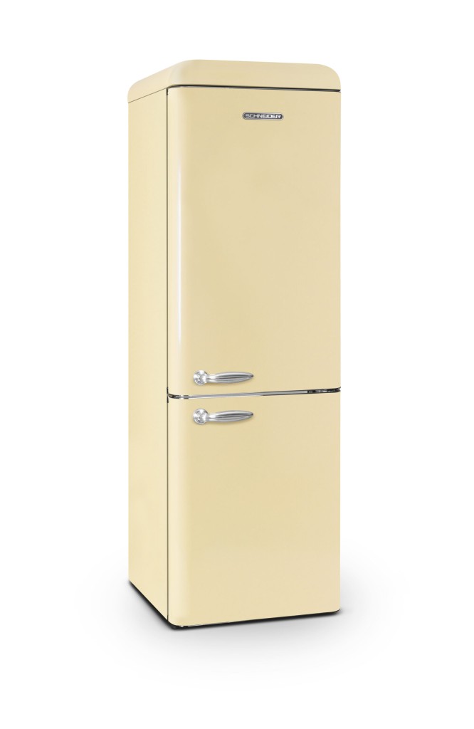Réfrigérateur combiné vintage SCDD308V, une touche rétro dans