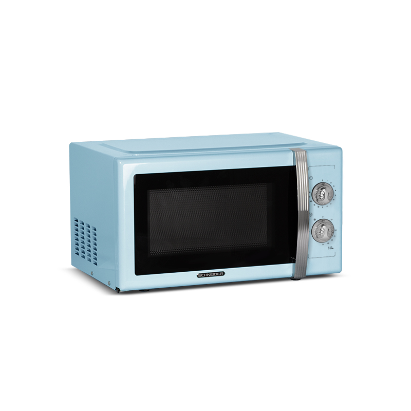 Microondas con grill 23L 800W Vintage Azul SCHNEIDER - SMW23VMBL